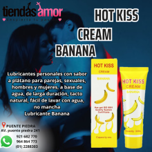 Hot Kiss Banana Lubricante a base de agua